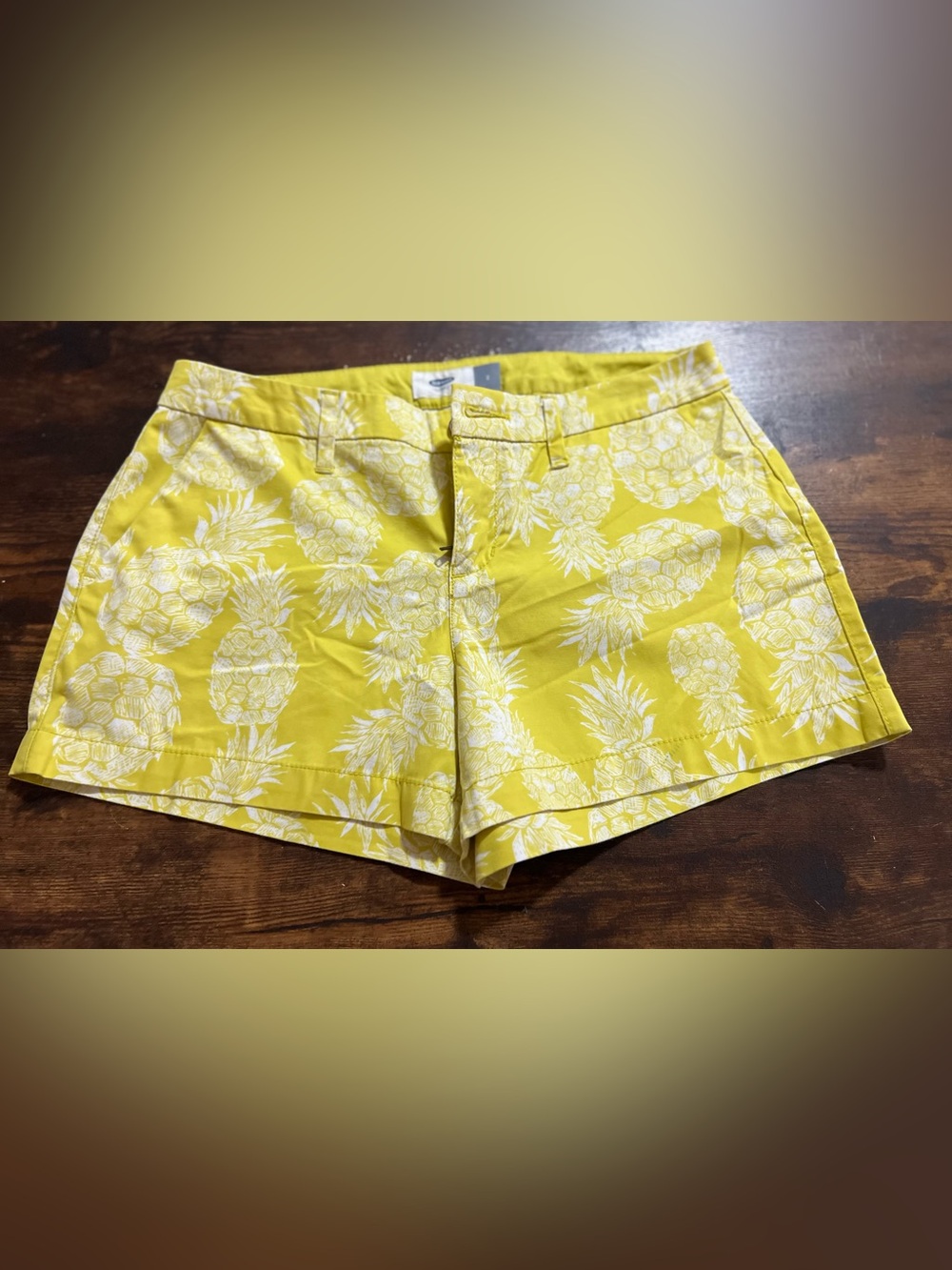 Yellow Pineapple Print Women’s Shorts P18.1